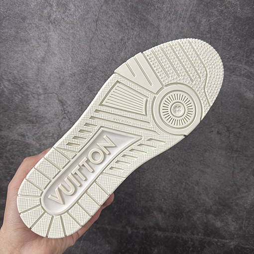 ルイヴィトンスーパーコピー LV Trainer アーミーグリーンのプリントスニーカー