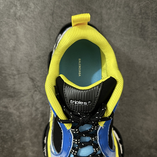 バレンシアガ Triple S .2 プラットフォームレースアップローカットチャンキースニーカー(XAバージョン)