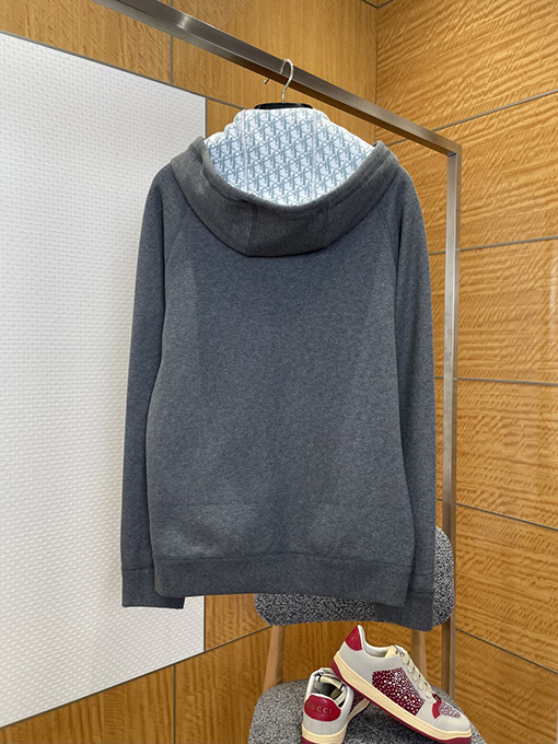 ディオール 刺繍ロゴ入りフード付きスウェットジャケット