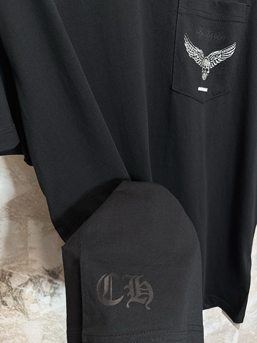 クロムハーツスーパーコピー Foti スカルクロス柄の半袖Tシャツ