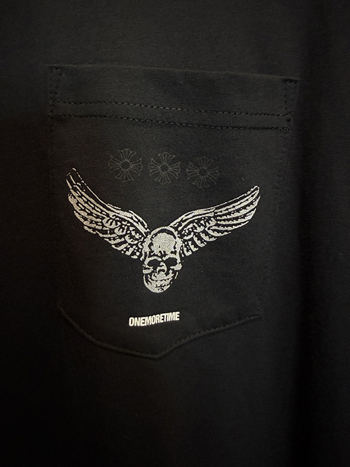 クロムハーツスーパーコピー Foti スカルクロス柄の半袖Tシャツ