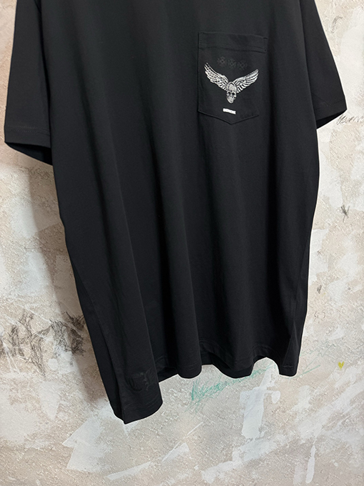 クロムハーツスーパーコピー Foti スカルクロス柄の半袖Tシャツ