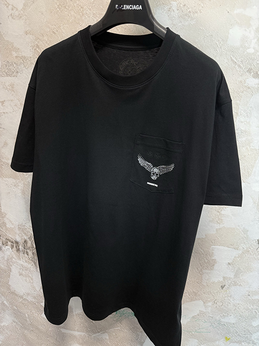クロムハーツスーパーコピー Foti スカルクロス柄の半袖Tシャツ