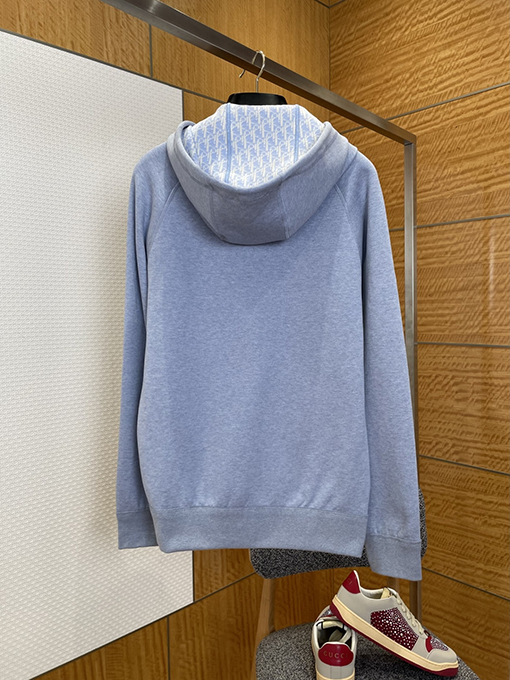 ディオールコピー 刺繍ロゴ入りジップアップパーカーとパンツのセット