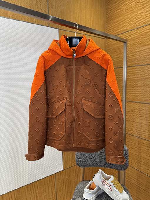 ルイヴィトン パッチワークエンボスジャケット＆ストレートレッグパンツセット