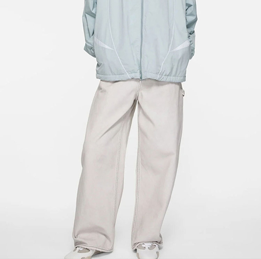 アクネストゥディオズ Acne Studios ファッションなライトウォッシュのワイドレッグカジュアルジーンズ