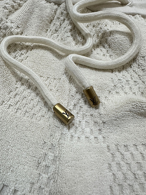 ルイヴィトン チェック柄コットンテリージャカード刺繍入りショートパンツ