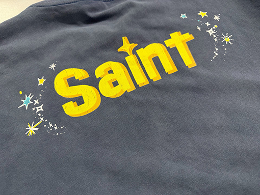 セントマイケル Saint ドラえもんウォッシュ半袖Tシャツ