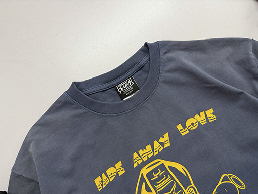セントマイケルスーパーコピー BAPE AWAY LOVE「エイプヘッド」ウォッシュ半袖Tシャツ