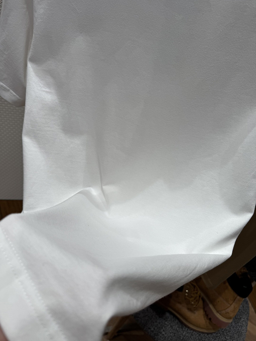 バーバリーコピー チェック柄の襟付きクルーネック半袖Tシャツ