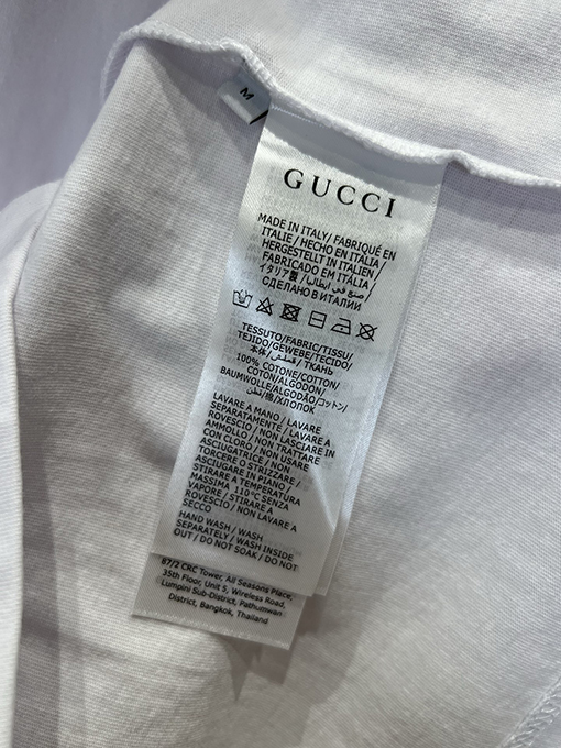グッチスーパーコピー 刺繍入りダブルGロゴ入りシンプルカジュアル半袖Tシャツ