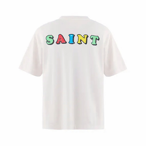 セントマイケルコピー パンクカルチャーとアメリカンレトロスタイルを融合させた半袖Tシャツ