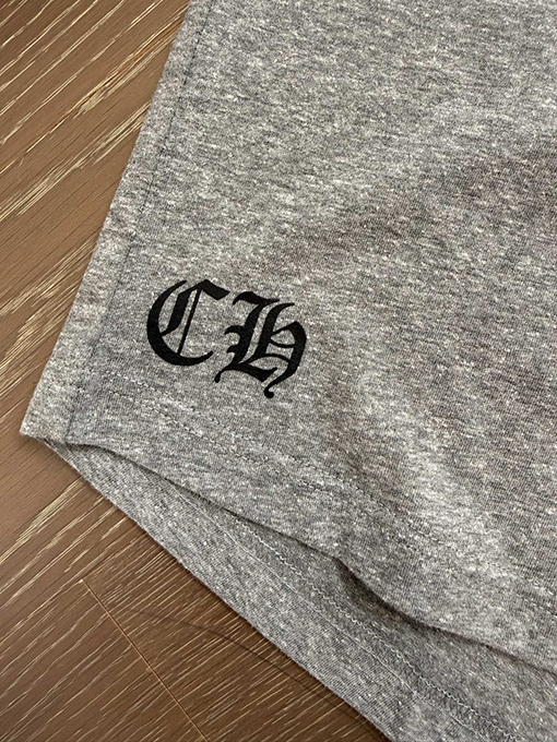 クロムハーツ ヘザーグレーのクロスグレー半袖Tシャツ