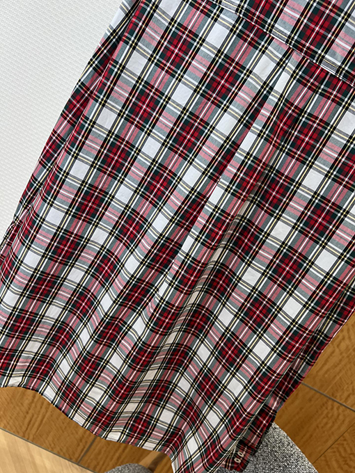 セリーヌスーパーコピー カラーブロックのレトロなチェック柄長袖シャツ