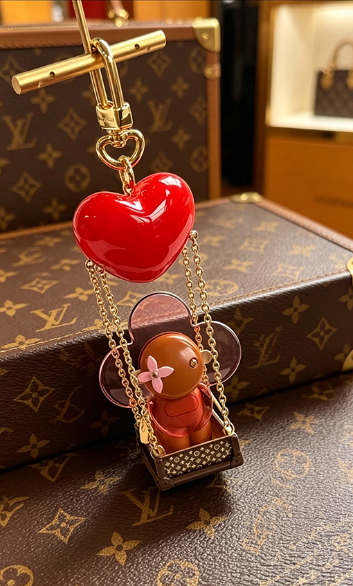 ルイヴィトンスーパーコピー Vivienne 限定スイングハートキーホルダー
