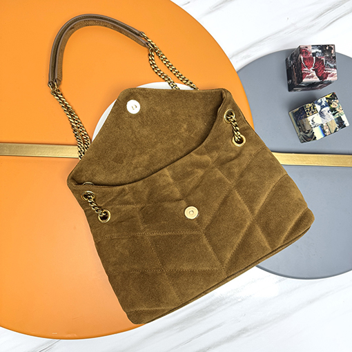 サンローランコピー Loulou Puffer Mini レディースマットスペースバッグ