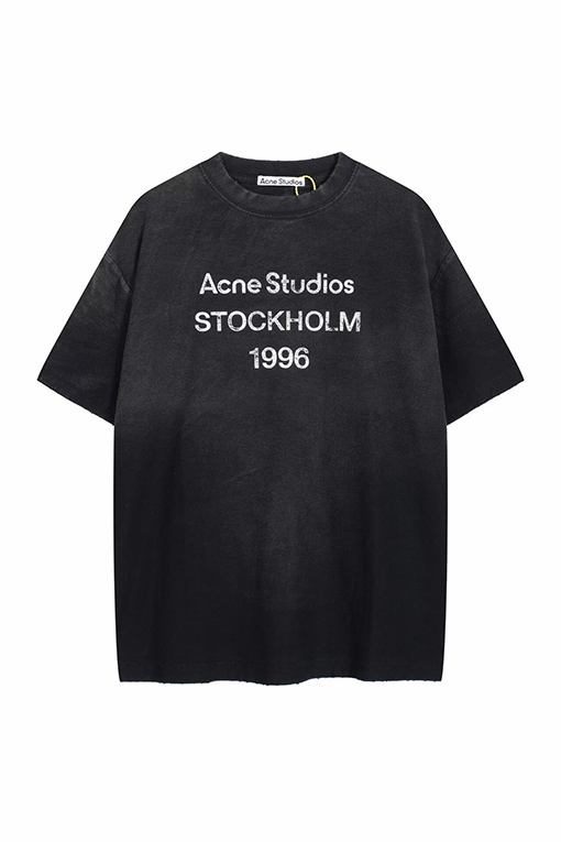 アクネストゥディオズ Acne Studios 1996 ウォッシュをしたダメージの半袖Tシャツ