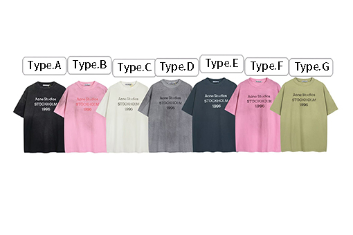 アクネストゥディオズ Acne Studios 1996 ウォッシュをしたダメージの半袖Tシャツ