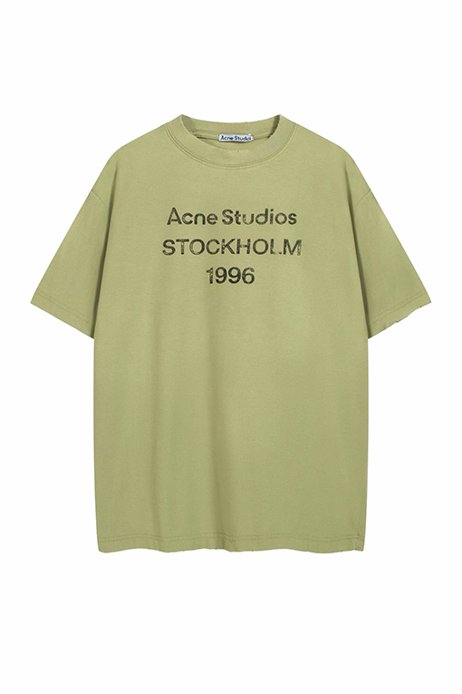 アクネストゥディオズ Acne Studios 1996 ウォッシュをしたダメージの半袖Tシャツ