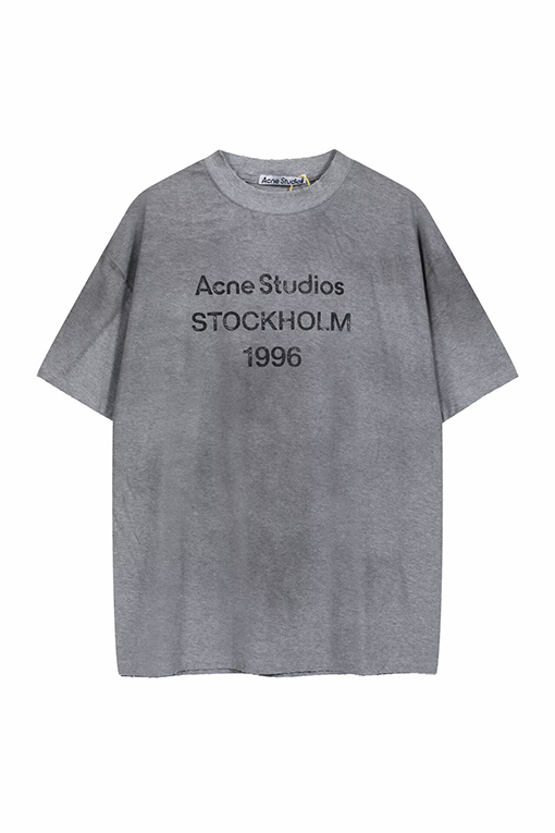 アクネストゥディオズ Acne Studios 1996 ウォッシュをしたダメージの半袖Tシャツ