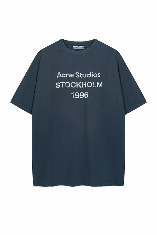 アクネストゥディオズ Acne Studios 1996 ウォッシュをしたダメージの半袖Tシャツ