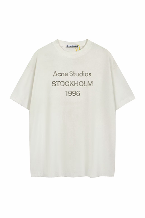 アクネストゥディオズ Acne Studios 1996 ウォッシュをしたダメージの半袖Tシャツ