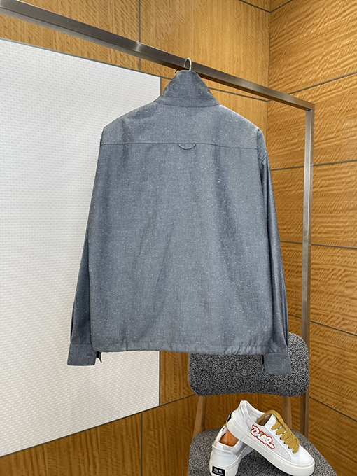 ディオール ポケット刺繍入りスタンドカラージャケット