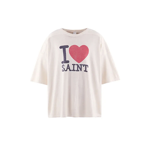 セントマイケル ドロップショルダーのゆったりとした半袖Tシャツ