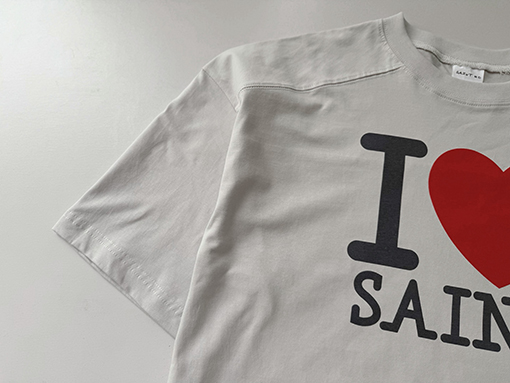 セントマイケル ドロップショルダーのゆったりとした半袖Tシャツ