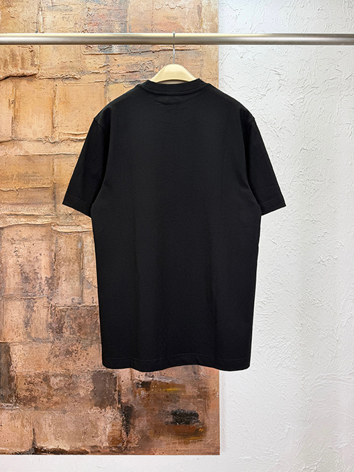 バーバリーコピー 歯ブラシの刺繍ロゴ入り半袖Tシャツ