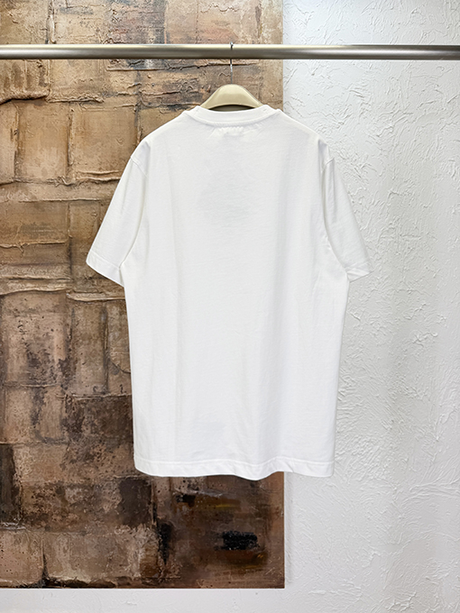 バーバリーコピー 歯ブラシの刺繍ロゴ入り半袖Tシャツ