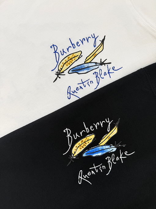 バーバリースーパーコピー コラボレーションイラストシリーズ 半袖Tシャツ