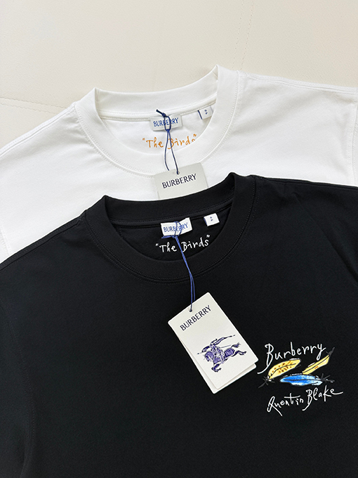 バーバリースーパーコピー コラボレーションイラストシリーズ 半袖Tシャツ