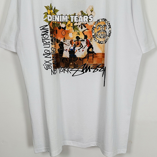 シュプリームコピー SUPREME TEARS コラボレーションプリント入り半袖Tシャツ