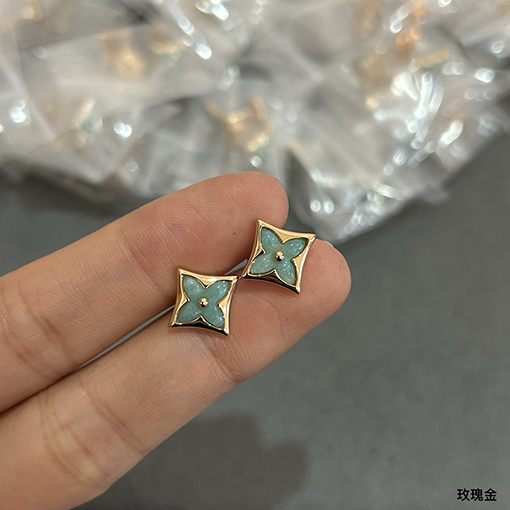 ルイヴィトン アマゾナイトAAスタイルのイヤリング