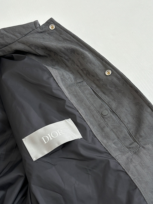 ディオールコピー Oblique ダークカラーの総柄ジャカードコーチジャケット