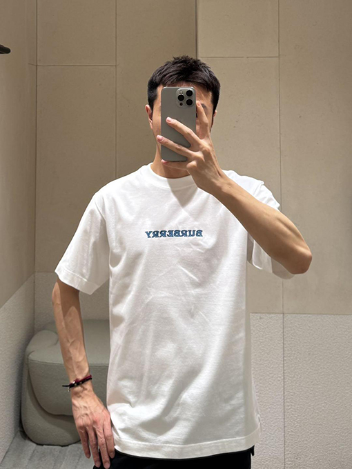 バーバリースーパーコピー BURBERRY カジュアルでクラシックなレタープリントの半袖Tシャツ