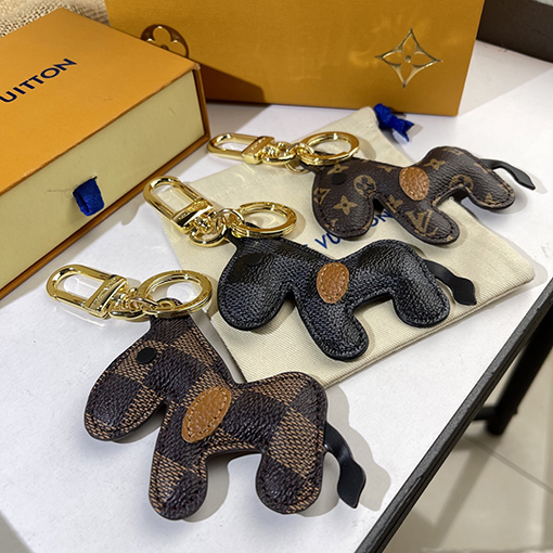 ルイヴィトン 馬の形をした革製キーホルダー