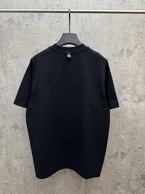 クロムハーツスーパーコピー 3D中空刺繍アーチブリッジ半袖Tシャツ