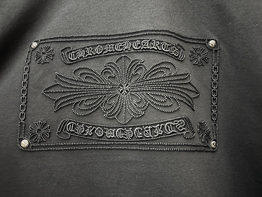 クロムハーツスーパーコピー 3D中空刺繍アーチブリッジ半袖Tシャツ
