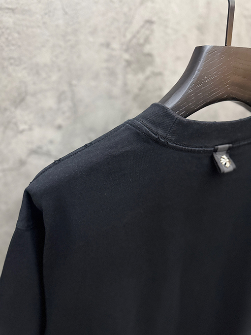 クロムハーツスーパーコピー 3D中空刺繍アーチブリッジ半袖Tシャツ