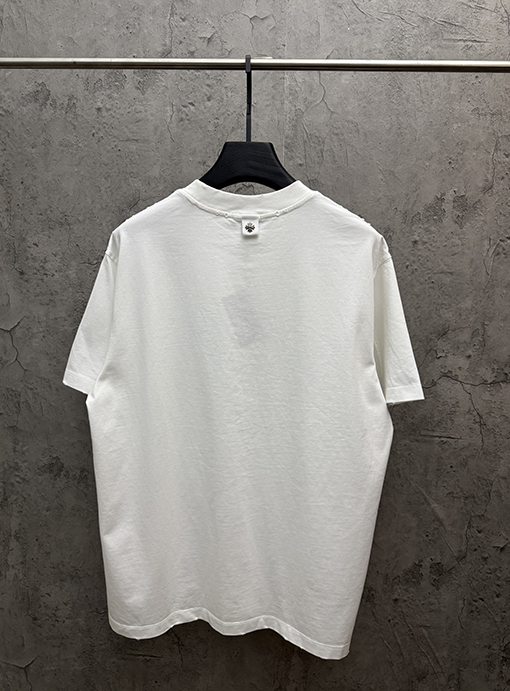 クロムハーツスーパーコピー 3D中空刺繍アーチブリッジ半袖Tシャツ