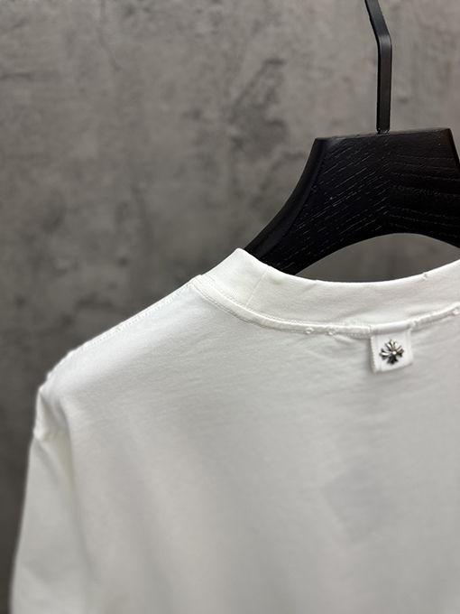クロムハーツスーパーコピー 3D中空刺繍アーチブリッジ半袖Tシャツ