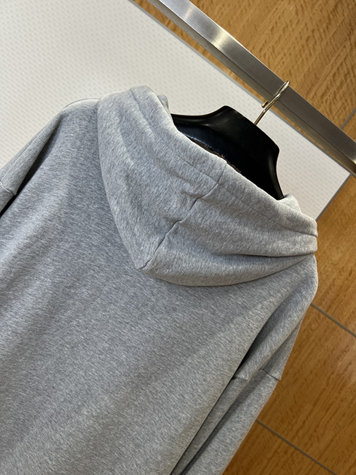 ルイヴィトン 刺繍ロゴ入りフード付きジップアップスウェットシャツ