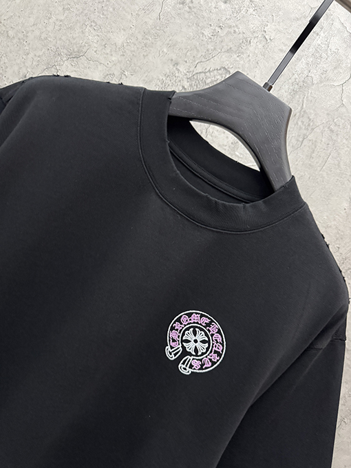 クロムハーツスーパーコピー クラシックな3D刺繍入りUV変色半袖Tシャツ