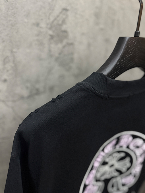 クロムハーツスーパーコピー クラシックな3D刺繍入りUV変色半袖Tシャツ