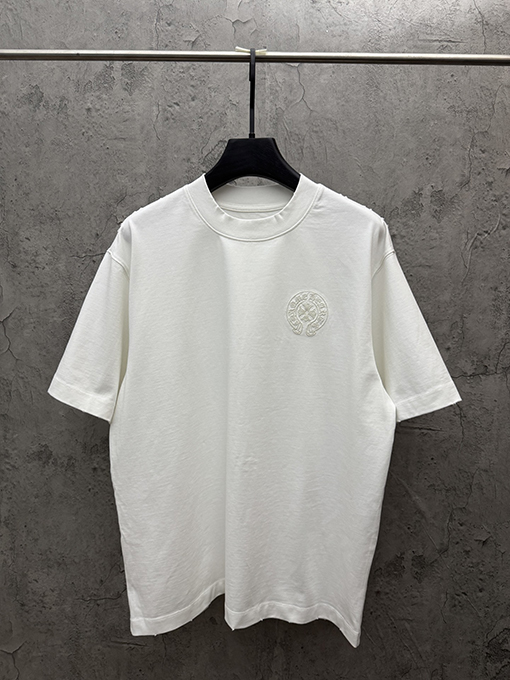 クロムハーツスーパーコピー クラシックな3D刺繍入りUV変色半袖Tシャツ