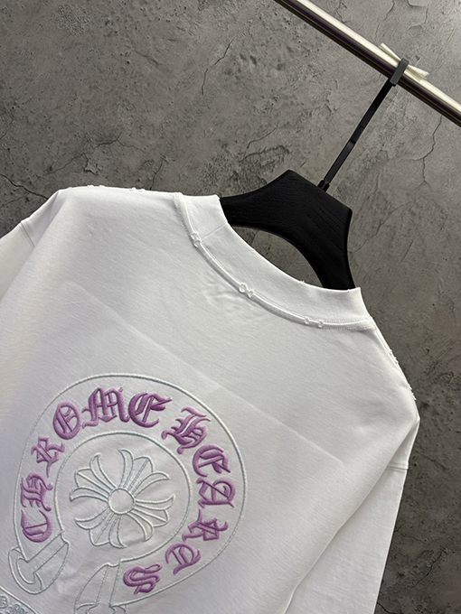クロムハーツスーパーコピー クラシックな3D刺繍入りUV変色半袖Tシャツ