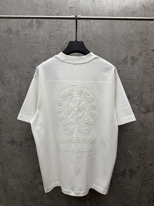 クロムハーツスーパーコピー クラシックな3D刺繍入りUV変色半袖Tシャツ