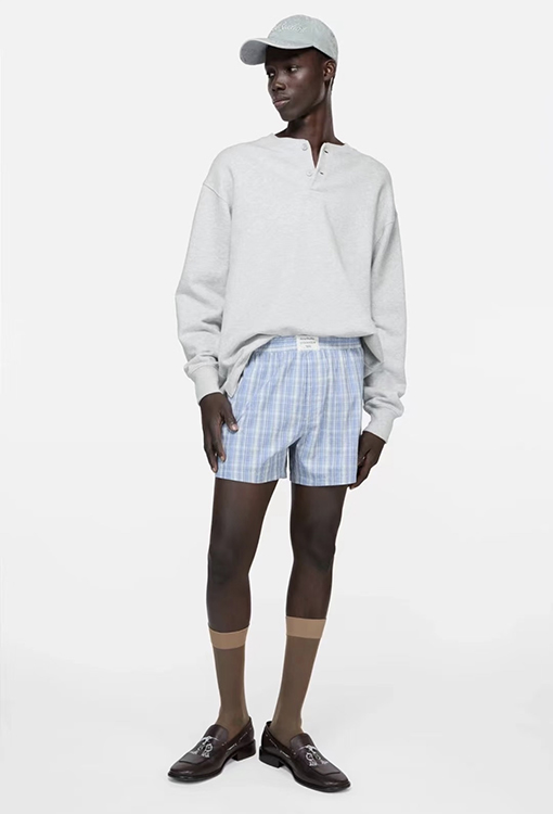 アクネストゥディオズ Acne Studios ロゴ入りチェック柄ショートパンツ